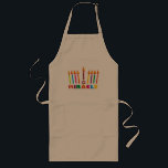 Hanukkah Miracle Long Apron<br><div class="desc">Customize it with your own design,  or any of ours.</div>