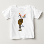 Hanukkah moose! baby T-Shirt<br><div class="desc">This little cartoon moose Menorah is wishing you a Moosed Happy Hanukkah!</div>