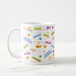 Hanukkah Mug "Chanukah Party"<br><div class="desc">Colourfully Fun Hanukkah mug. "Party Chanukah" Chanukah Mug. Create a simply simple gift by adding some goodies to the mug, wrap it in cellophane and tie it with a bow. Enjoy! Thanks for stopping and shopping by. Much appreciated. Happy Chanukah/Hanukkah! Style: Classic Mug Give a made-to-order mug from Zazzle to...</div>