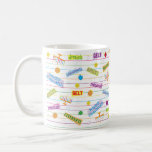 Hanukkah Mug "Chanukah Party"<br><div class="desc">Colourfully Fun Hanukkah mug. "Party Chanukah" Chanukah Mug. Create a simply simple gift by adding some goodies to the mug, wrap it in cellophane and tie it with a bow. Enjoy! Thanks for stopping and shopping by. Much appreciated. Happy Chanukah/Hanukkah! Style: Classic Mug Give a made-to-order mug from Zazzle to...</div>