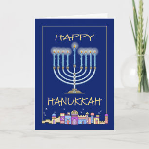 Hanukkah Night Holiday Card