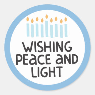 Hanukkah Peace and Light Sticker