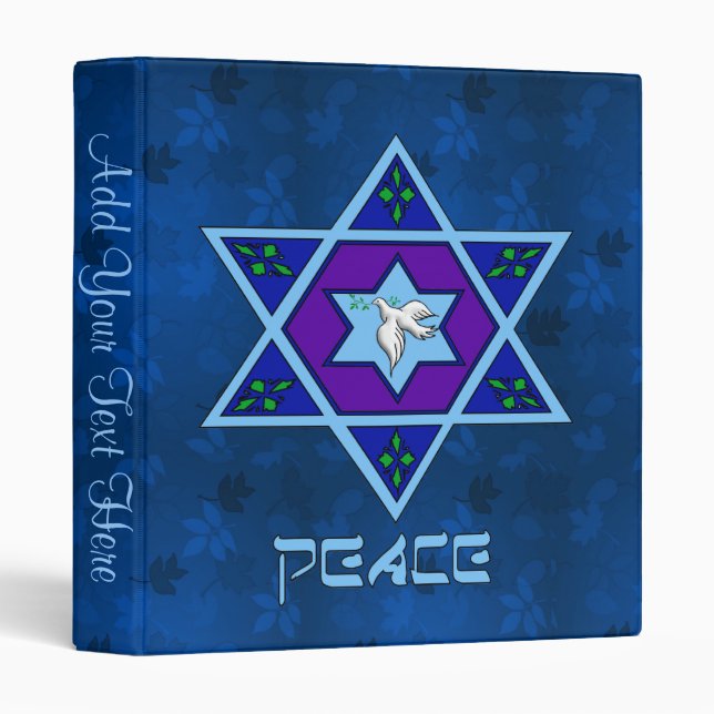 Hanukkah Peace Art Binder (Front/Spine)