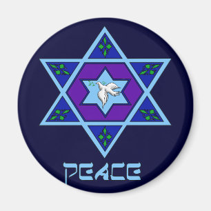 Hanukkah Peace Art Magnet