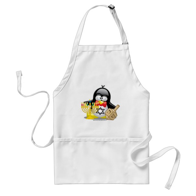 Hanukkah Penguin Standard Apron (Front)