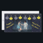 Hanukkah Photo Card "Dreidel Banner"<br><div class="desc">Happy Holiday, Hanukkah/Chanukah Photo Card, "Dreidel Banner" Glossy, Photo Card with white envelope. Personalize by replacing photo and wording, "Happy Chanukkah, Love the Steins" Customize wording by choosing your favourite font style, colour, and size. Readjust, resize and reword to customize. Background colour can be changed out, too! Thanks for stopping...</div>