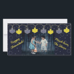 Hanukkah Photo Card "Dreidel Banner"<br><div class="desc">Happy Holiday, Hanukkah/Chanukah Photo Card, "Dreidel Banner" Glossy, Photo Card with white envelope. Personalize by replacing photo and wording, "Happy Chanukkah, Love the Steins" Customize wording by choosing your favourite font style, colour, and size. Readjust, resize and reword to customize. Background colour can be changed out, too! Thanks for stopping...</div>