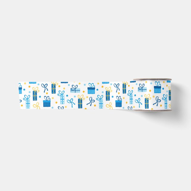 Hanukkah Presents Satin Ribbon (Front)