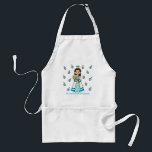 Hanukkah Princess Standard Apron<br><div class="desc">Hanukkah Princess holds a lighted Menorah,  has the Star of David on her dress (and earrings) and is surrounded by dreidels! A beautiful princess for the holiday season and a great Hanukkah gift for girls.</div>