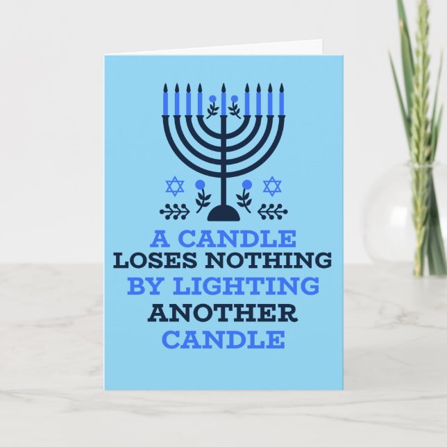 Hanukkah Quote Hanukkah Card  (Front)