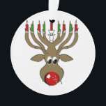 Hanukkah Reindeer Ornament<br><div class="desc">LGBT Shirts and Gifts for Everyone from LGBTshirts.com Browse over 10, 000 Gay Pride Flag Gifts, LGBT Humor, Equality, Slang, & Culture Designs. The Most Unique Gay, Lesbian Bi, Trans, Queer, and Intersexed Apparel on the web. You'll find everything from Gay to Z @ http://www.LgbtShirts.com FIND US ON: THE WEB:...</div>