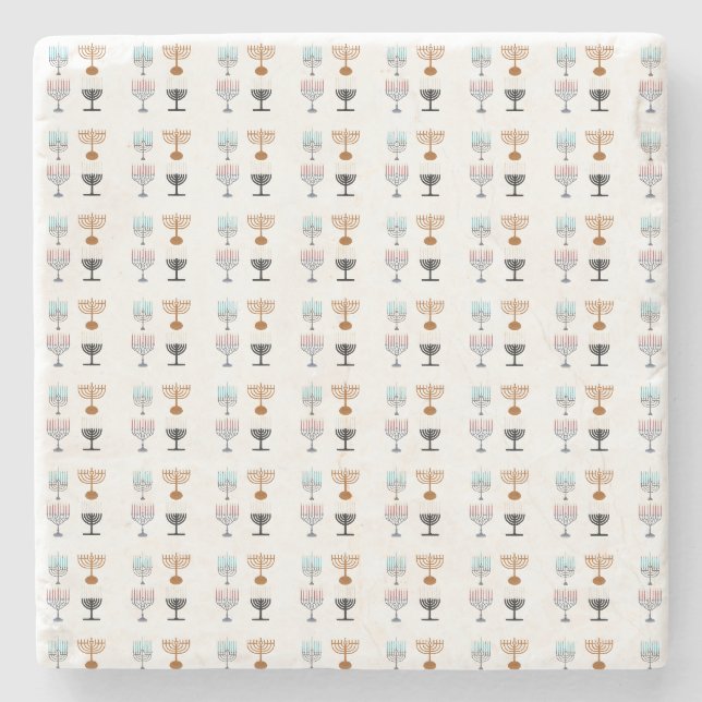 Hanukkah Religion Judaism Jew Stone Coaster (Front)