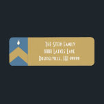 Hanukkah Return Labels "Chevron Menorah"<br><div class="desc">Hanukkah Return Labels "Chevron Menorah" Enjoy these personally made return labels for all your Hanukkah letters and cards. Customize by replacing text with your own. Choose and use your favourite font style, colour and size. Check out our matching stamps, photo cards, etc. Thanks for stopping and shopping by. Your business...</div>