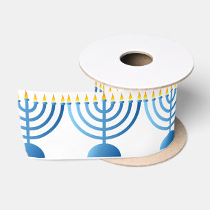 Hanukkah Ribbon Satin Ribbon