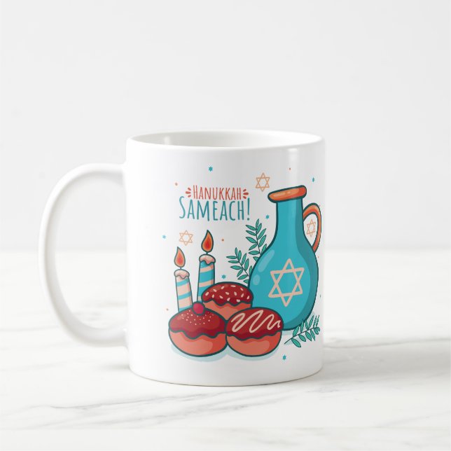 Hanukkah Sameach! Coffee Mug (Left)