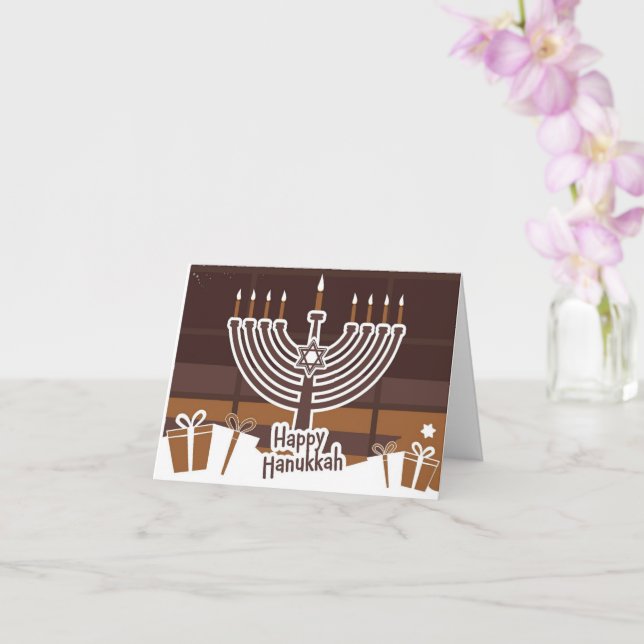 Hanukkah Sending love Greeting Card (Orchid)
