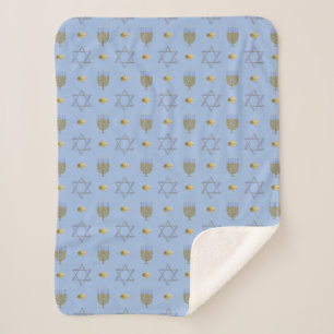 Hanukkah  sherpa blanket