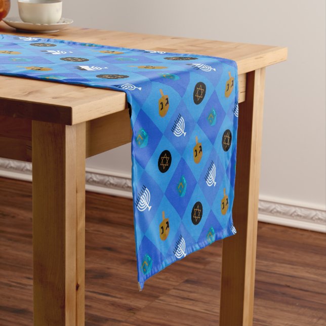 Hanukkah Short Table Runner (In Situ)