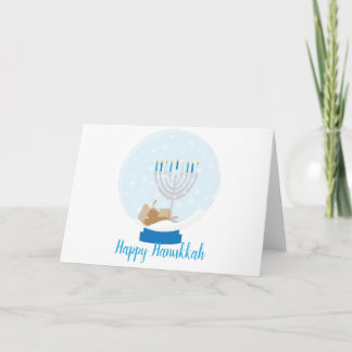 Hanukkah Snow Globe Card