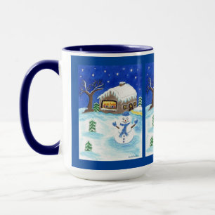Hanukkah Snowman Mug