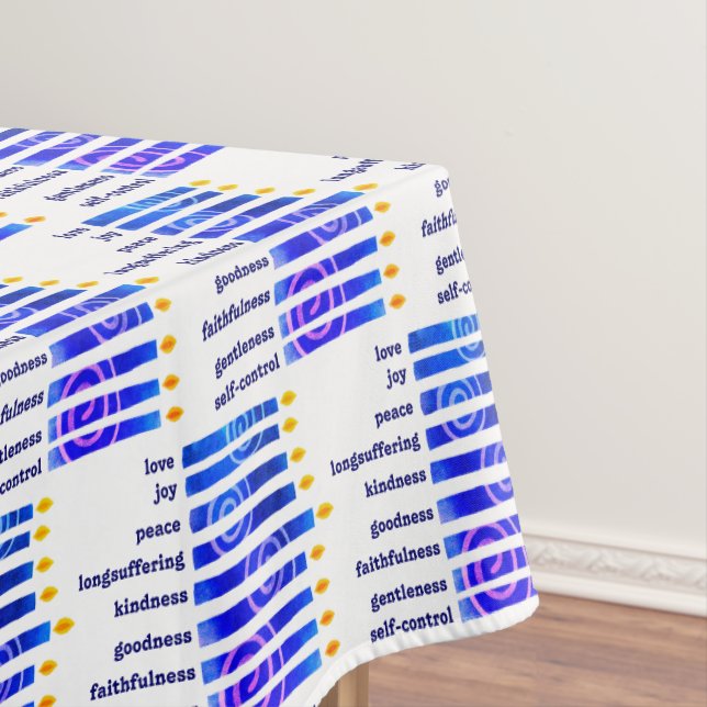 HANUKKAH Spiritual Fruit Christian Tablecloth (In Situ)