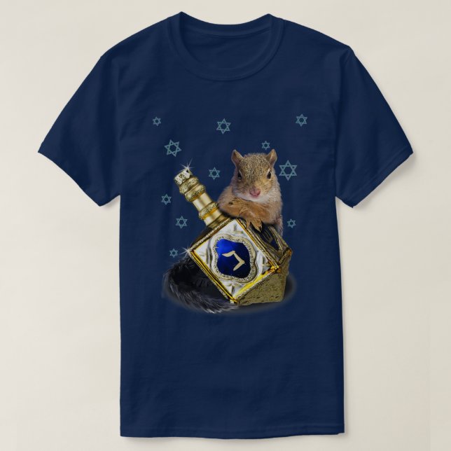 Hanukkah Squirrel  T-Shirt (Design Front)