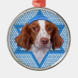 Hanukkah Star of David - Brittany - Charlie Metal Ornament