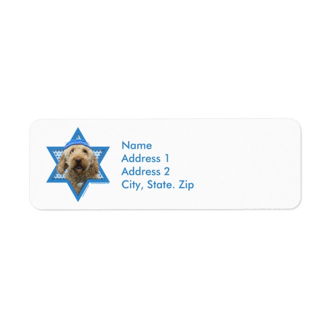 Hanukkah Star of David - GoldenDoodle (Front)