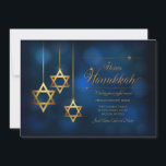 Hanukkah Star of David Moving Holiday Card<br><div class="desc">Send holiday wishes along with your new address with this elegant Hanukkah greeting card. (Hanukkah Vectors by Vecteezy). The card is easy to customize with your wording, font, font colour, paper shape and choice of paper type. Not exactly what you're looking for? All our products can be custom designed to...</div>