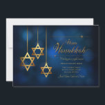 Hanukkah Star of David Moving Holiday Card<br><div class="desc">Send holiday wishes along with your new address with this elegant Hanukkah greeting card. (Hanukkah Vectors by Vecteezy). The card is easy to customize with your wording, font, font colour, paper shape and choice of paper type. Not exactly what you're looking for? All our products can be custom designed to...</div>