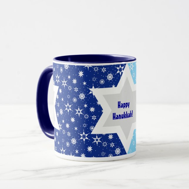 Hanukkah Star of David Mug (Front Left)