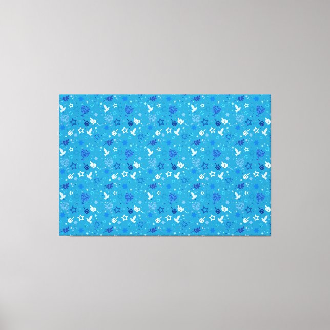 Hanukkah Stars Canvas Print (Front)