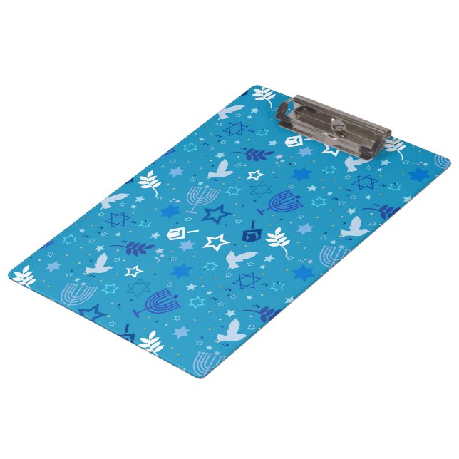 Hanukkah Stars Clipboard (Angled)