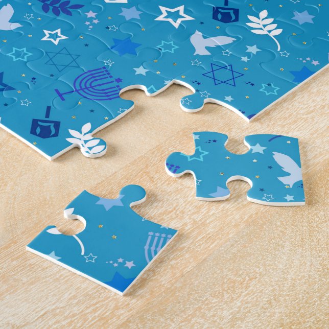 Hanukkah Stars Jigsaw Puzzle (Side)