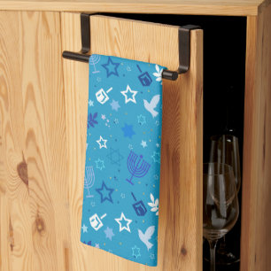 Hanukkah Stars Kitchen Towel