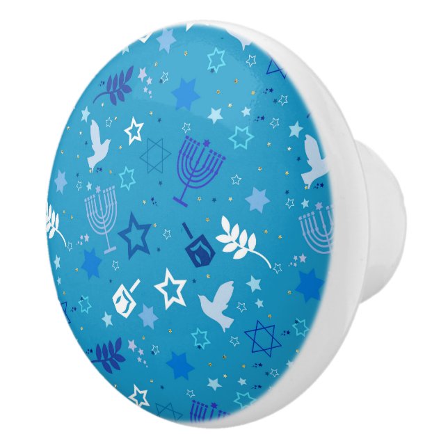 Hanukkah Stars Knob (Right)