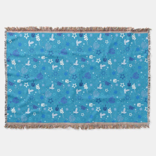 Hanukkah Stars Throw (Front)