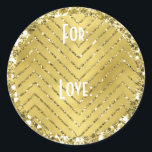 Hanukkah Stickers (1 1/2" or 3") "Chevron Gold"<br><div class="desc">Hanukkah/Holiday stickers, "Chevron Gold." Personalize by changing font size, style, colour and wording. So many uses: To and From gift stickers, Thank You stickers on treat bags, Cake Toppers (stick on heavy cardstock, cut out sticker, then tape toothpick on back of cardstock), or how about Gift Tags (stick on heavy...</div>