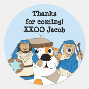 Hanukkah Stickers (1 1/2" or 3") Personalized