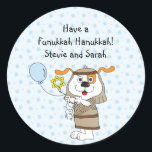 Hanukkah Stickers (1 1/2" or 3") Personalized<br><div class="desc">Personalize by changing font size, style, colour and wording. So many uses: "To and From" gift stickers, "Thank You" stickers on treat bags, "Cake Toppers" (stick on heavy cardstock, cut out sticker, tape toothpick on back of cardstock), or how about "Gift Tags" (stick on heavy cardstock, cut out sticker, punch...</div>