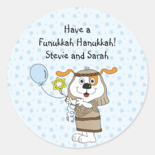 Hanukkah Stickers (1 1/2" or 3") Personalized