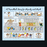 Hanukkah Story on Poster Matt Board/Comic Strip<br><div class="desc">Hanukkah Story on Poster Matt Board/Comic Strip Personalize your 20" x 16" by choosing your favourite font size, colour, style and wording. Thanks for stopping and shopping by. Happy Hanukkah! Paper Type: Value Poster Paper (Matte) Your walls are a reflection of your personality. So let them speak with your favourite...</div>