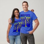 Hanukkah T-Shirt<br><div class="desc">Our Hanukkah collection showcases our signature menorah design, so you can pay tribute to your heritage in a festive way. Whether you’re looking for comfy T-shirts or stylish throw pillows—or you want to adorn your walls or holiday table with cool decor—we have something for everyone. You can use our greeting...</div>