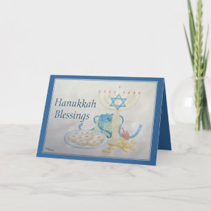 HANUKKAH TABLE HOLIDAY CARD