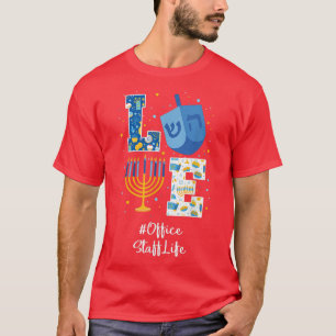 Hanukkah Teacher Office Staff Hanukkah pyjamas for T-Shirt
