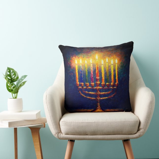 Hanukkah Throw Pillow (Chair)