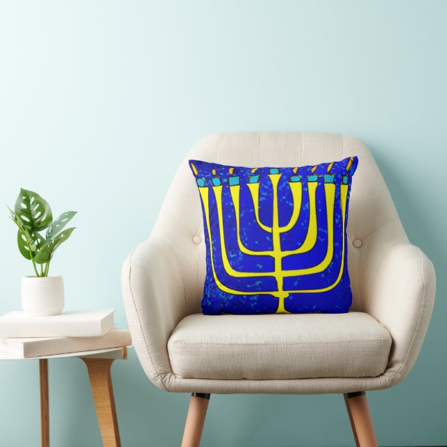 Hanukkah Throw Pillow (Chair)