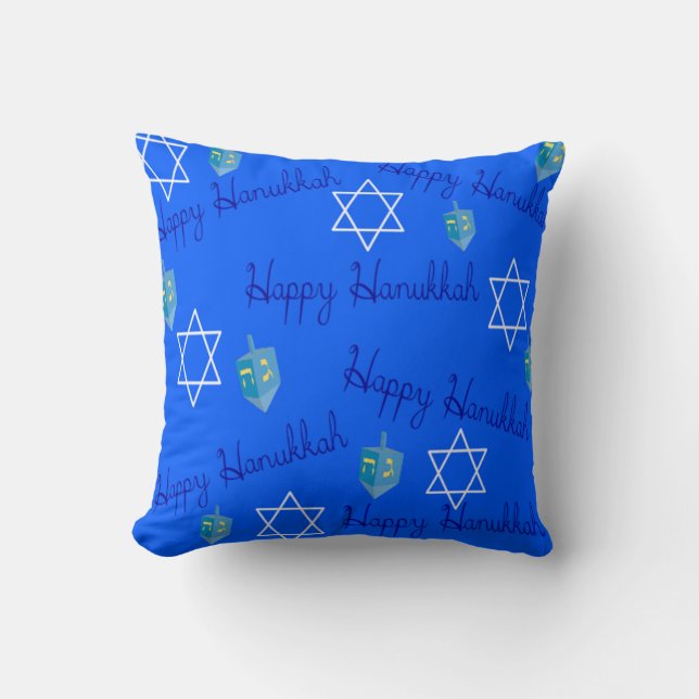 Hanukkah Throw Pillow (Front)