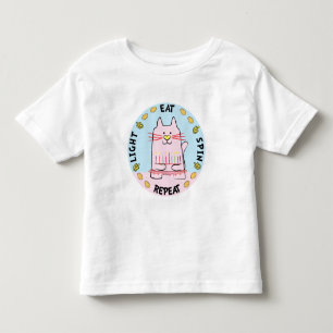 Hanukkah Toddler Jersey T-Shirt Spin Repeat