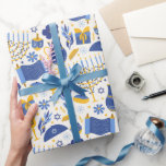 Hanukkah Torah Dreidel Star of David Menorah Gift  Wrapping Paper<br><div class="desc">Get ready to light up your Hanukkah celebrations with our Menorah,  Dreidel,  Gold Star of David,  Torah Happy Hanukkah wrapping paper!,  this wrapping paper adds a special touch to your Hanukkah gifts. Wrap your love and warm wishes with this exquisite wrapping paper. Happy Hanukkah!</div>